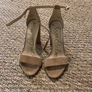 Sam Edelman Yaro Block Tan Heels
